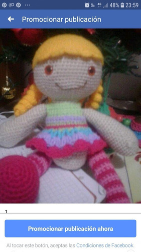 Muñeca Tejida Crochet Amigurumi