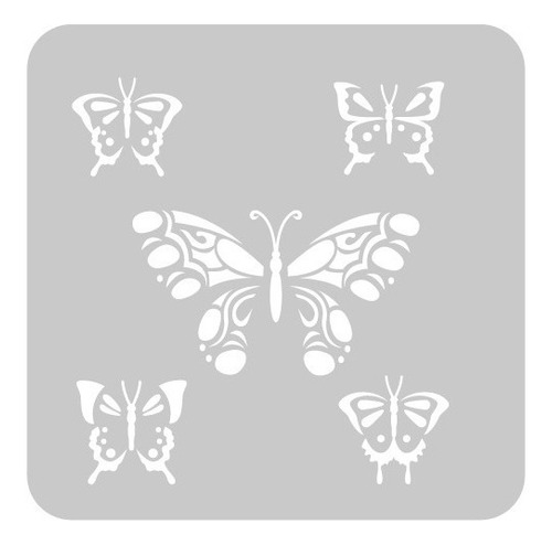 Stencil Eq Arte 30 X 30 - Mariposas (1005)