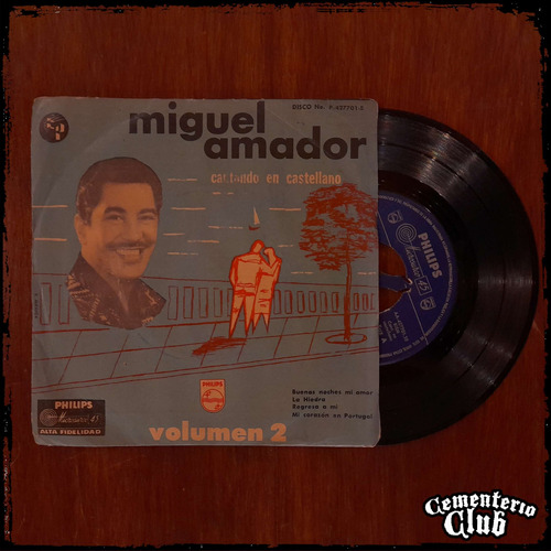 Miguel Amador Cantando En Castellano Vol 2 Ep Vinilo Single