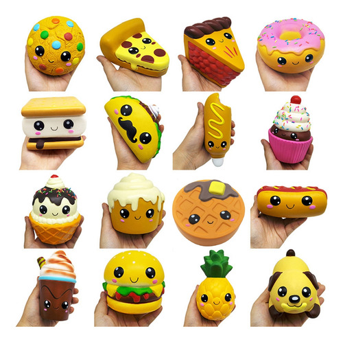 Cake/fruit/icecream Fidget Toy Realistic Food Party Favor Sl