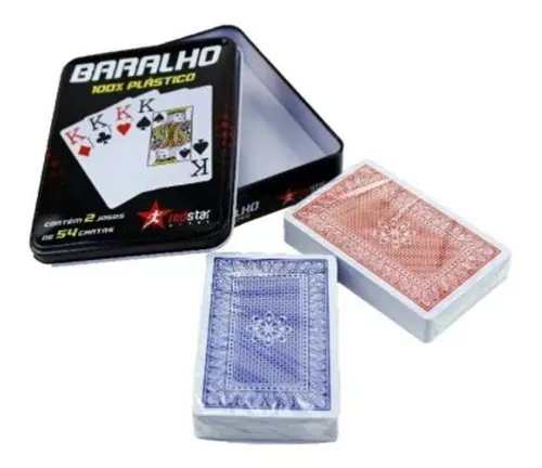 Jogo de Baralho com 54 Cartas - Lar&Lazer