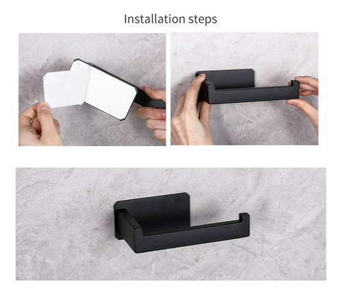 Soporte De Papel Higiénico Autoadhesivo De Acero Inoxidable