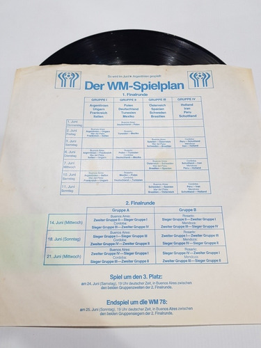 Imagen 6 de 8 de Antiguo Disco Mundial 78 Selección Argentina Mag 58090