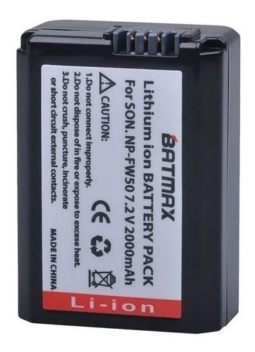 Bateria P Sony Np-fw50 A6300 A6500 Nex 5k A7s2 A7r