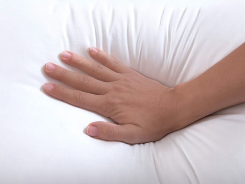 2 Almohadas Nativas Hoteleras Efecto Pluma 80x40 Color Blanco