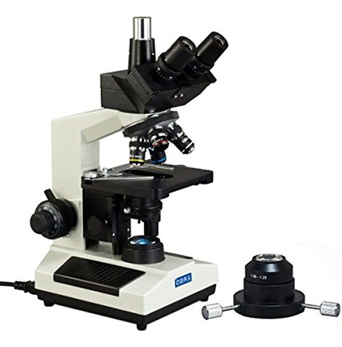 Omax 40x-2500x Microscopio Compuesto Trinocular De Campo Osc