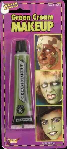 Tubo Maquillaje Fantasía Crema Verde 13251 Halloween Makeup