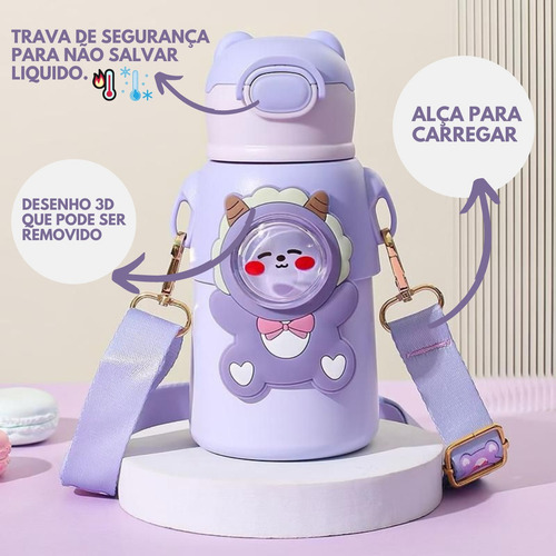 Botella Térmica Infantil De Acero Inoxidable De 500 Ml, Anti