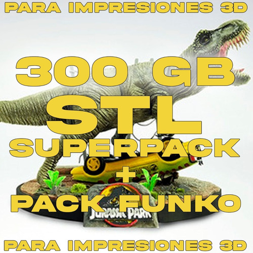 Imagen 1 de 5 de Mega Pack Stl +300gb + Stl Pack Funko Completo