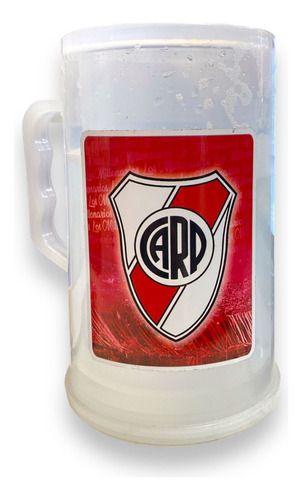 Vaso Chop Cervecero Gel Refrescante River Plate 1 Litro