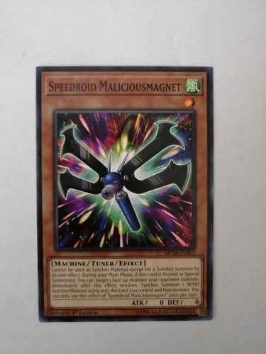 Speedroid Maliciousmagnet Yu-gi-oh! 