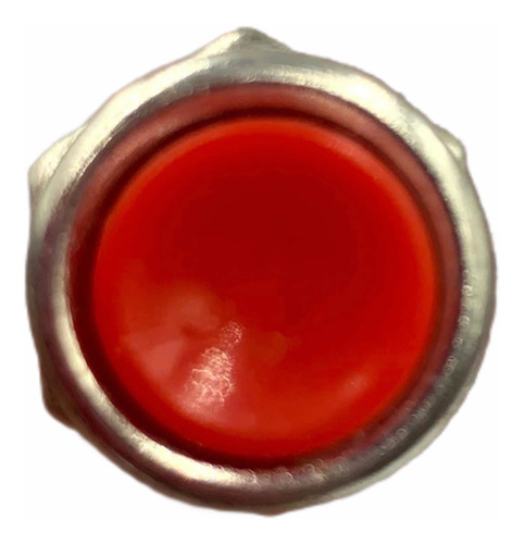 Apagador Timbre Rojo Push 15.5x16mm 12volts 5 Piezas B26204