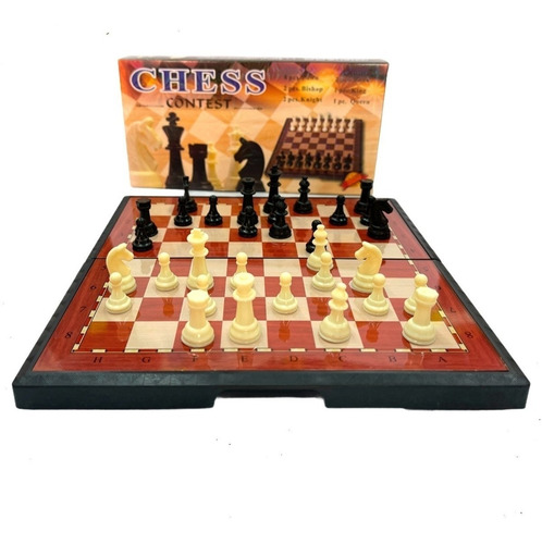 Ajedrez Tablero Magnético Elegante Juego Portátil 24cm 