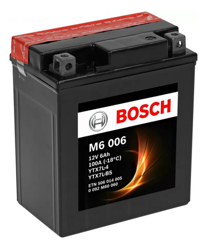 Batería Bosch Ytx7l-bs / Btx7l-bs / Htx7l-bs 12v 6ah