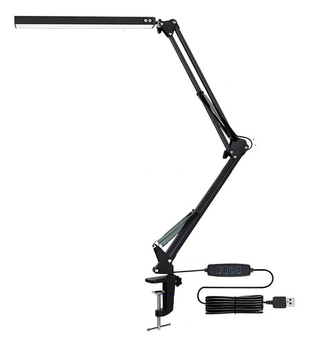N Simuky Lámpara De Escritorio Led, Brazo Oscilante De