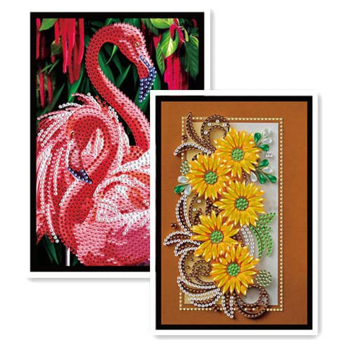 2 Cuaderno Pintura Diamante Forrado 50 Hoja Flamenco Girasol