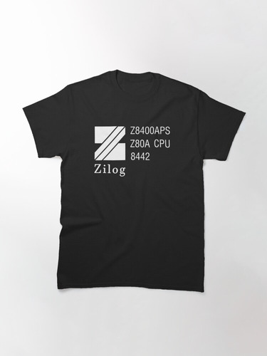 Z80a Zilog 8bit Remera Clásica Retro Videojuegosv02