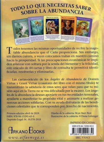 Ángeles de abundancia. Cartas oráculo: Libro y 44 cartas