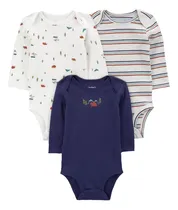 Comprar Carters  Pañaleros Conjunto 3 Piezas Bebé Niño Manga Larga