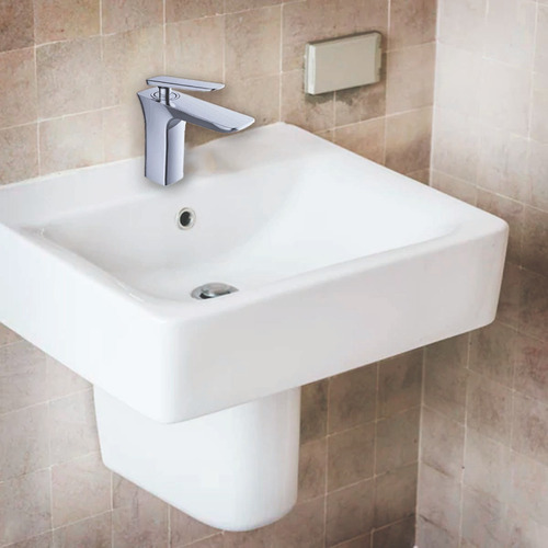 Grifo Mezclador Para Lavabo Funcion Agua Fria/caliente Acabado AT4206 Color AT4206