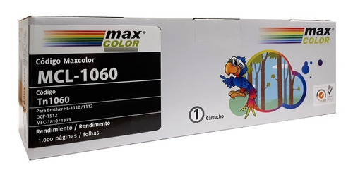 Toner Maxcolor Mcl-1060 Compatible Brother Dcp-1512 Tn1060