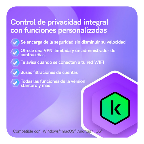 Kaspersky Plus 3 Dispositivos 1 Año