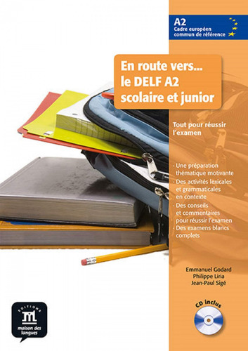 En Route Vers Le Delf A2 Scolaire Et Junior Cd - Godard Emm