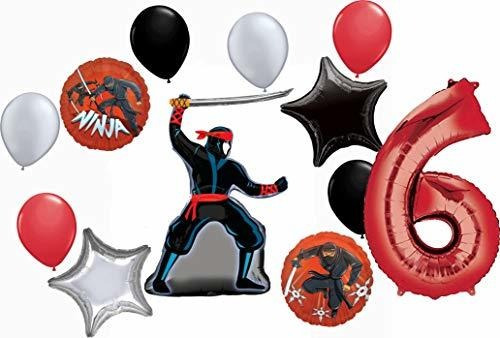 Globos De Fiesta Infantil Stealth Ninja Party Supplies Kit D