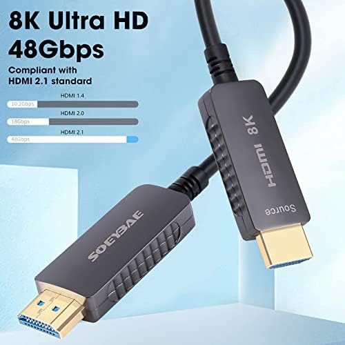 Soeybae 8k Cable Hdmi De Fibra Óptica Cable Hdmi 2.1 Soporte