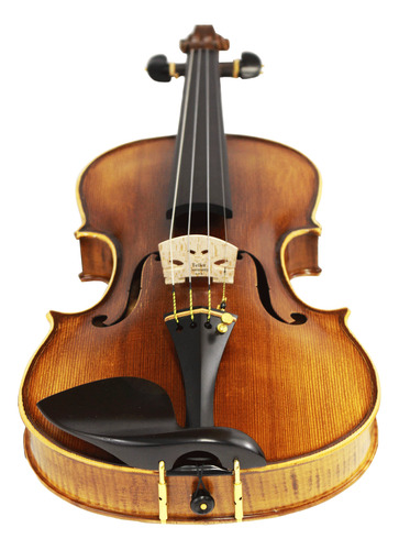 Violino Feito À Mão Modelo Strad 4/4 Fundo Inteiro