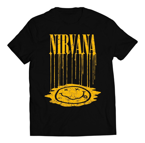 Polera Música - Nirvana - Dripping Smiley Face