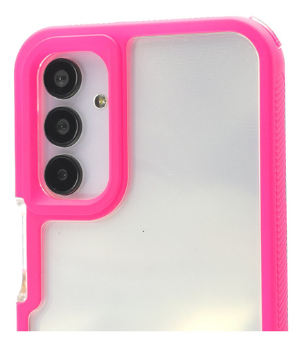 Funda + Mica Para Samsung A16 Case Protector Carcasa Rudo Prisma Colors - Rosa Chicle Samsung A16