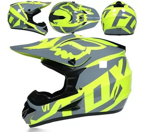 Casco Slick Blanco Motocross Enduro Mtb 2022