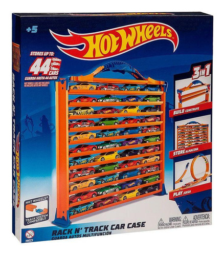Pista Wot Wheels Porta Carrinhos Garagem F00254 Fun Divirta-