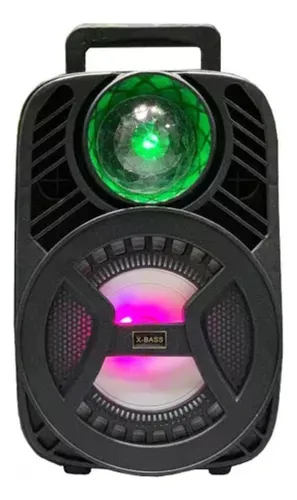 Bocina Bluetooth Portátil, Discoteca Rgb Luz