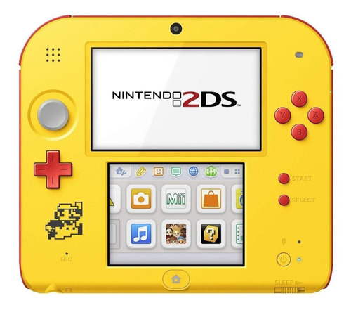 Nintendo 3DS 2DS Super Mario Maker Edition color  amarillo y rojo