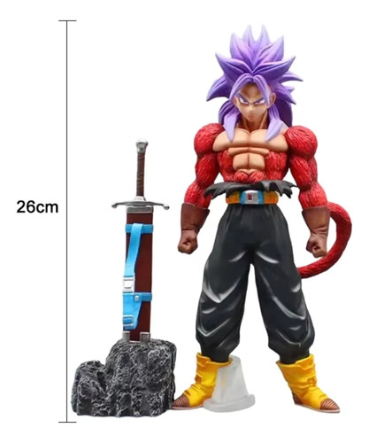 Bonecos De Anime Dragon Ball Z Trunks Ssj4 Super Saiyan 4 Gk