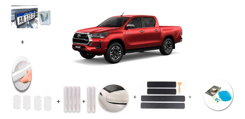  Combo De Accesorio De Protección Para Toyota Hilux 2023