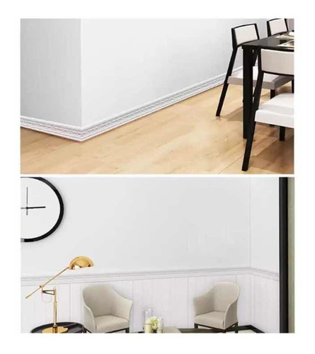 Zócalo Adhesivo Revestimiento Moldura Pared Guarda