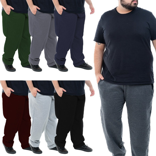 Pantalón Deportivo Hombre Talles Especiales Algodón Felpa