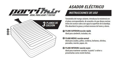 Parrilla eléctrica Mir Parrimir A-6