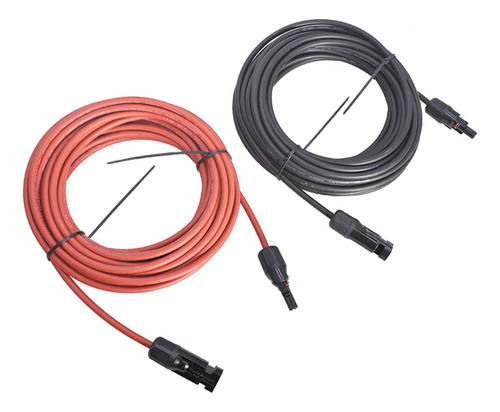 1 Par De Conectores De Cable De Extensión De Panel Sol...