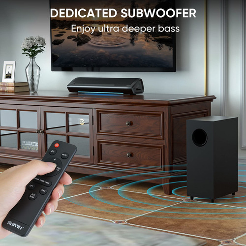 Barras De Sonido 2.1 Con Subwoofer Y Bluetooth Para Tv