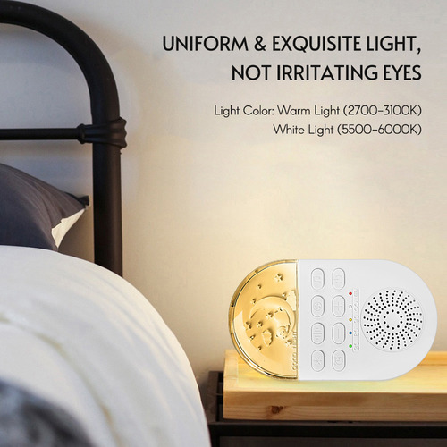 Baby Sound Machine White Noise Sleep Champine, Suave Y Cálid