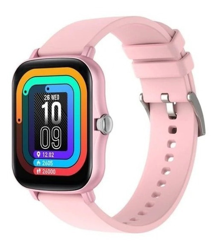 Imagen 4 de 9 de Smartwatch Reloj Inteligente Jd Baires Color Rosa 1.69 Spo2*
