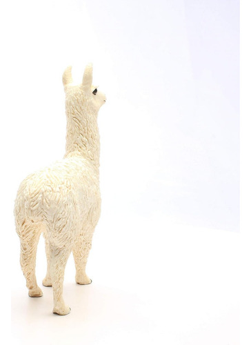 Figura De Animales Llama Blanca Colección Niños Y Niñas