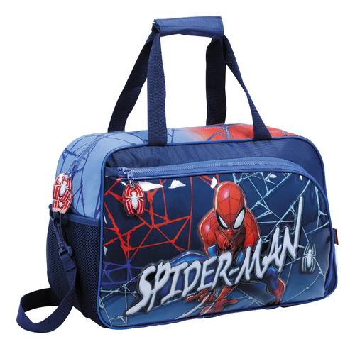 Bolso Grande Spiderman Infantil Con Relieve Wabro Marvel 