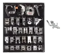 Comprar 32 Peças Calcadores Sapata Máquina Doméstica + Haste Brinde