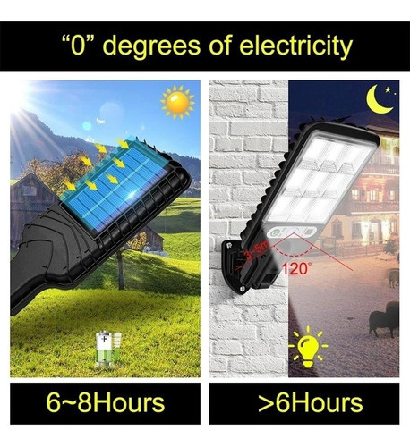 300w Llevó Las Luces De Calle Solares Cob+lámpara Solar Al A