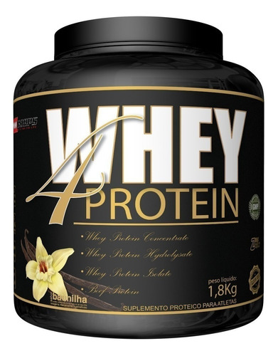 Suplemento em pó Pro Corps  Whey 4 Protein proteínas Whey 4 Protein sabor  baunilha em pote de 1.8kg